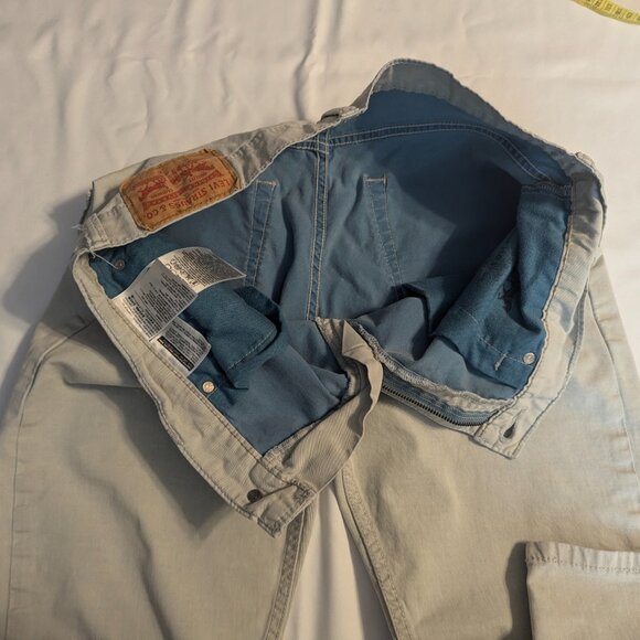 Levi's 508 Size 32x32 Straight Leg Light Khaki Color - Picture 11 of 15